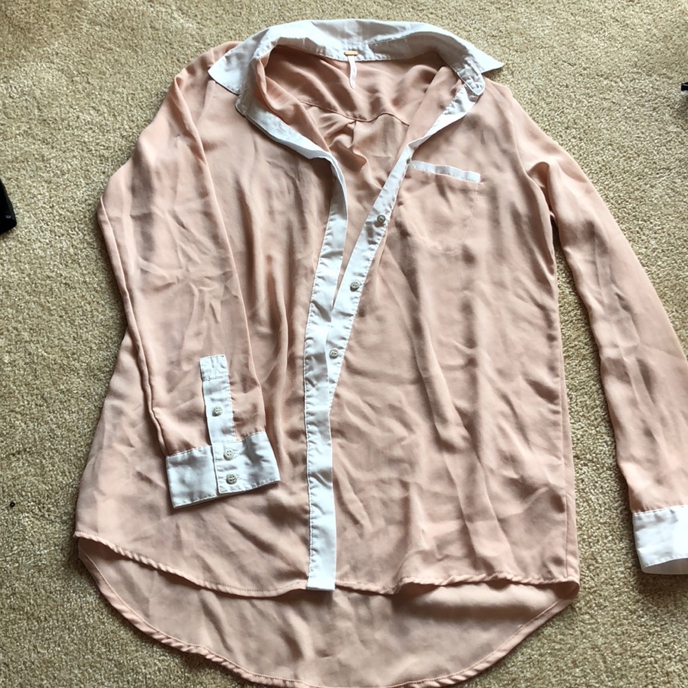 Free People Button Shirt